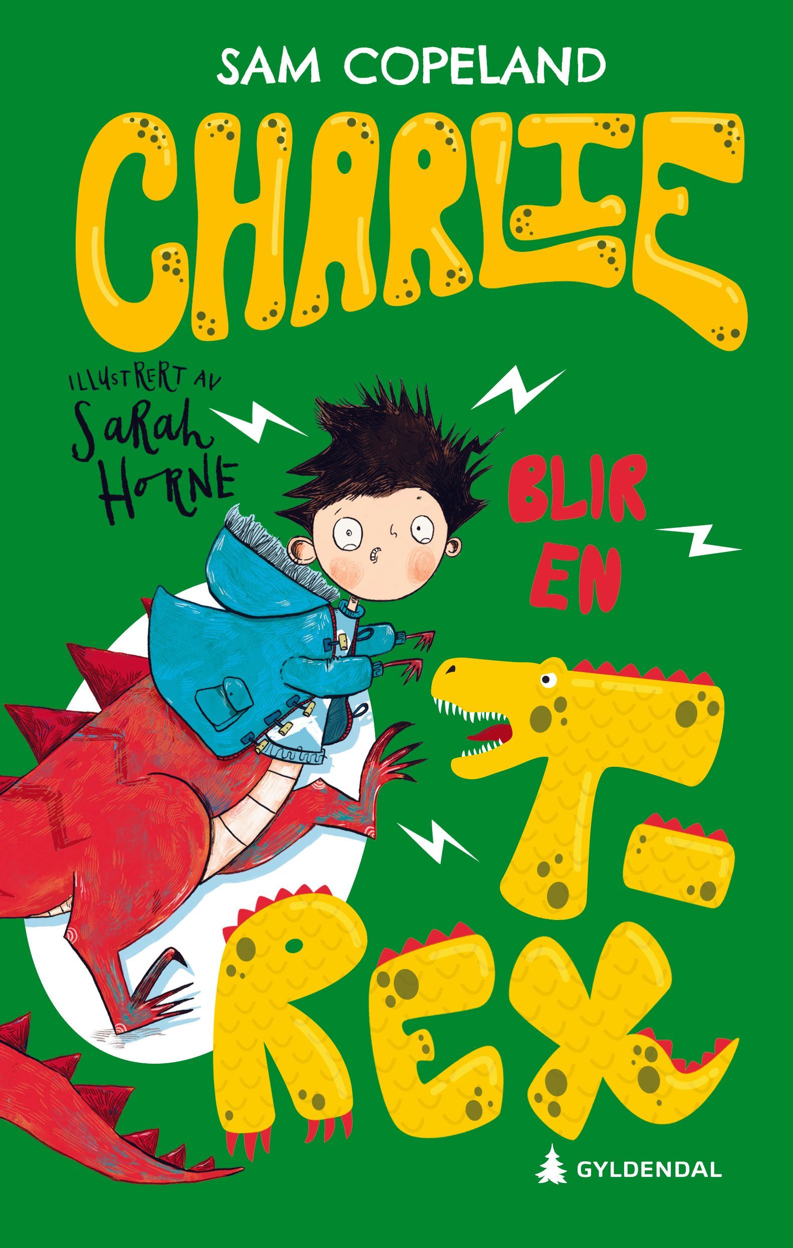 Charlie turns into a t-rex