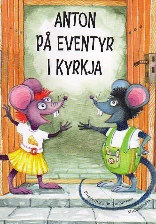 Elsa och Adam på äventyr i kyrkan