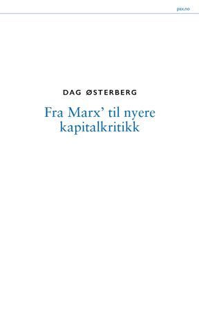 Fra Marx' til nyere kapitalkritikk