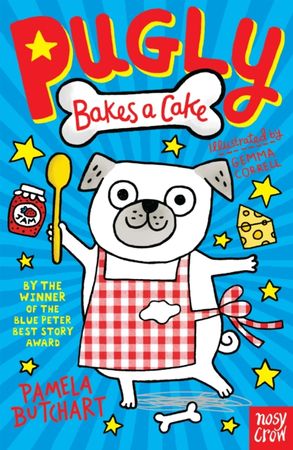 Pugly bakes a cake