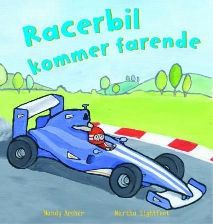 Race car is roaring