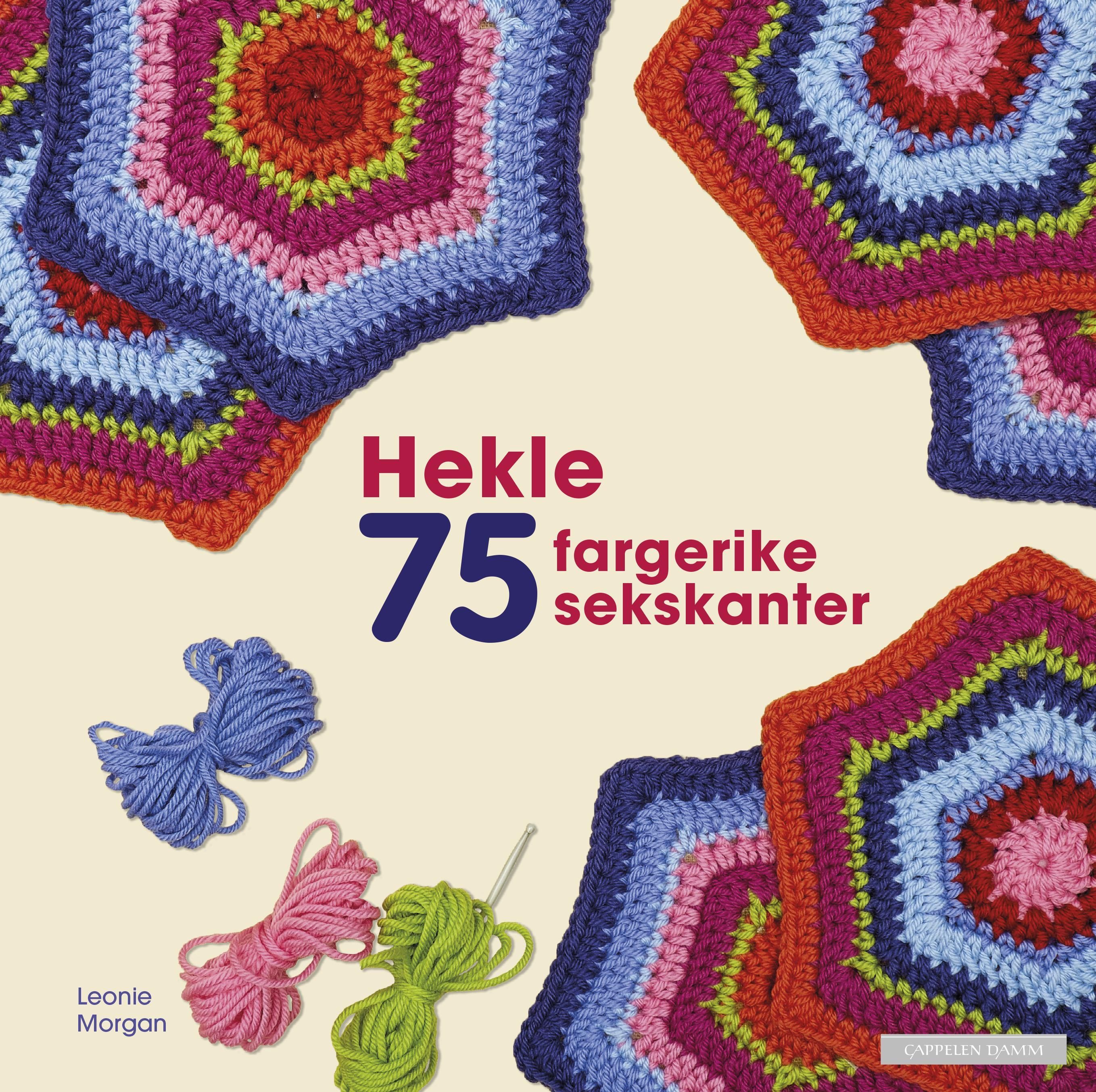 75 colorful hexagons to crochet