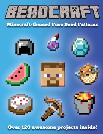 Minecraft-themed fuse bead patterns