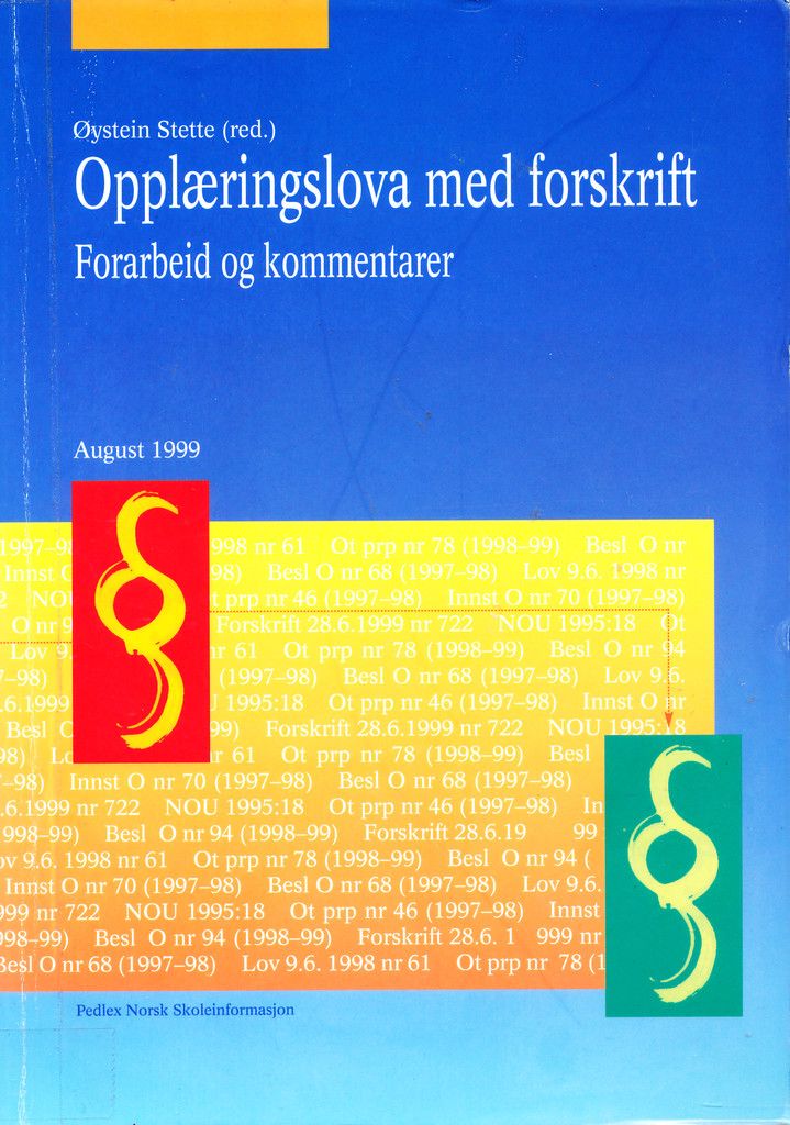 Opplæringslova med forskrift