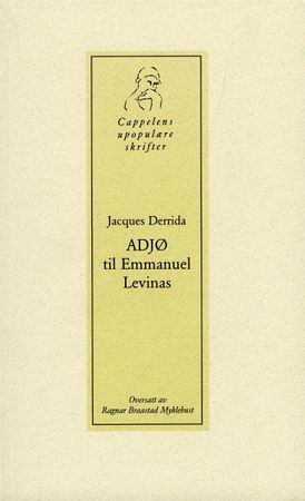 Adieu à Emmanuel Levinas
