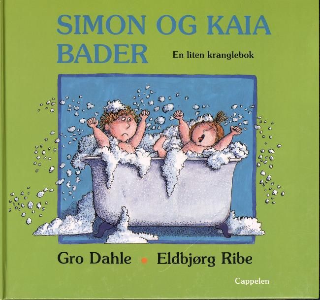 Simon og Kaia bader