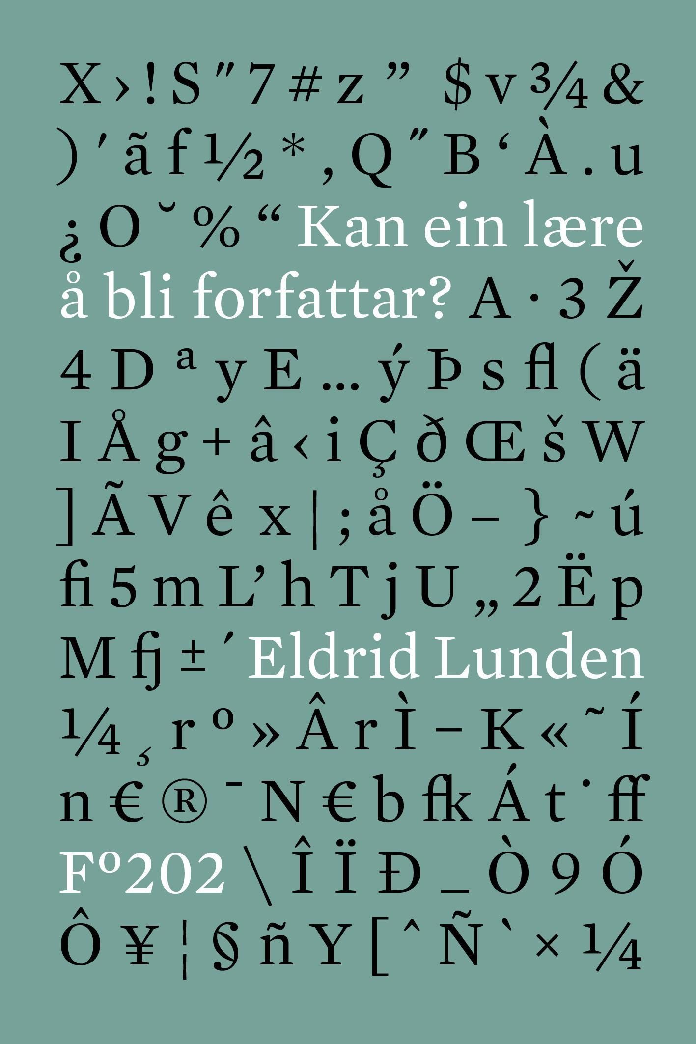 Kan ein lære å bli forfattar?