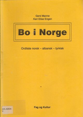 Ordliste til Bo i Norge