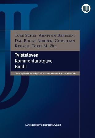 Tvisteloven. Bind I. $$ 1-1 til 20-12