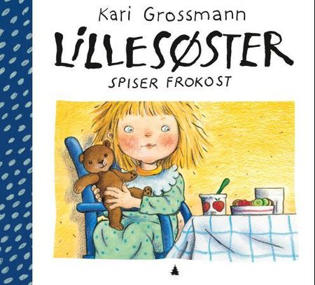Lillesøster spiser frokost