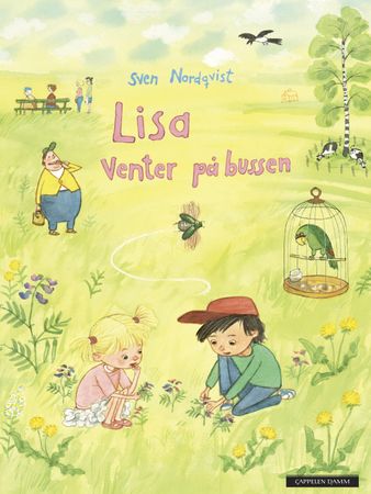 Lisa väntar på bussen