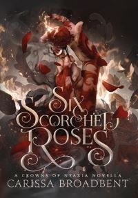Six scorched roses