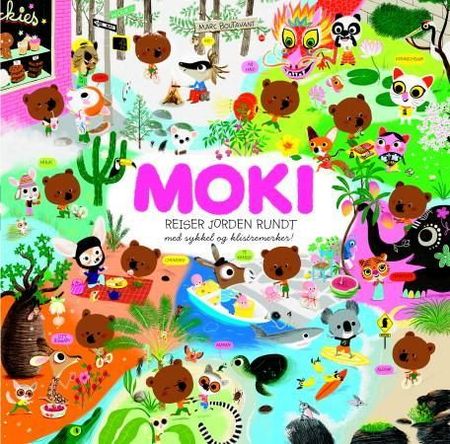 Le tour du monde de Mouk à vélo et en gommettes!