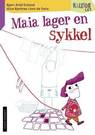 Maia lager en sykkel