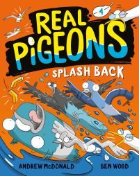 Real pigeons splash back