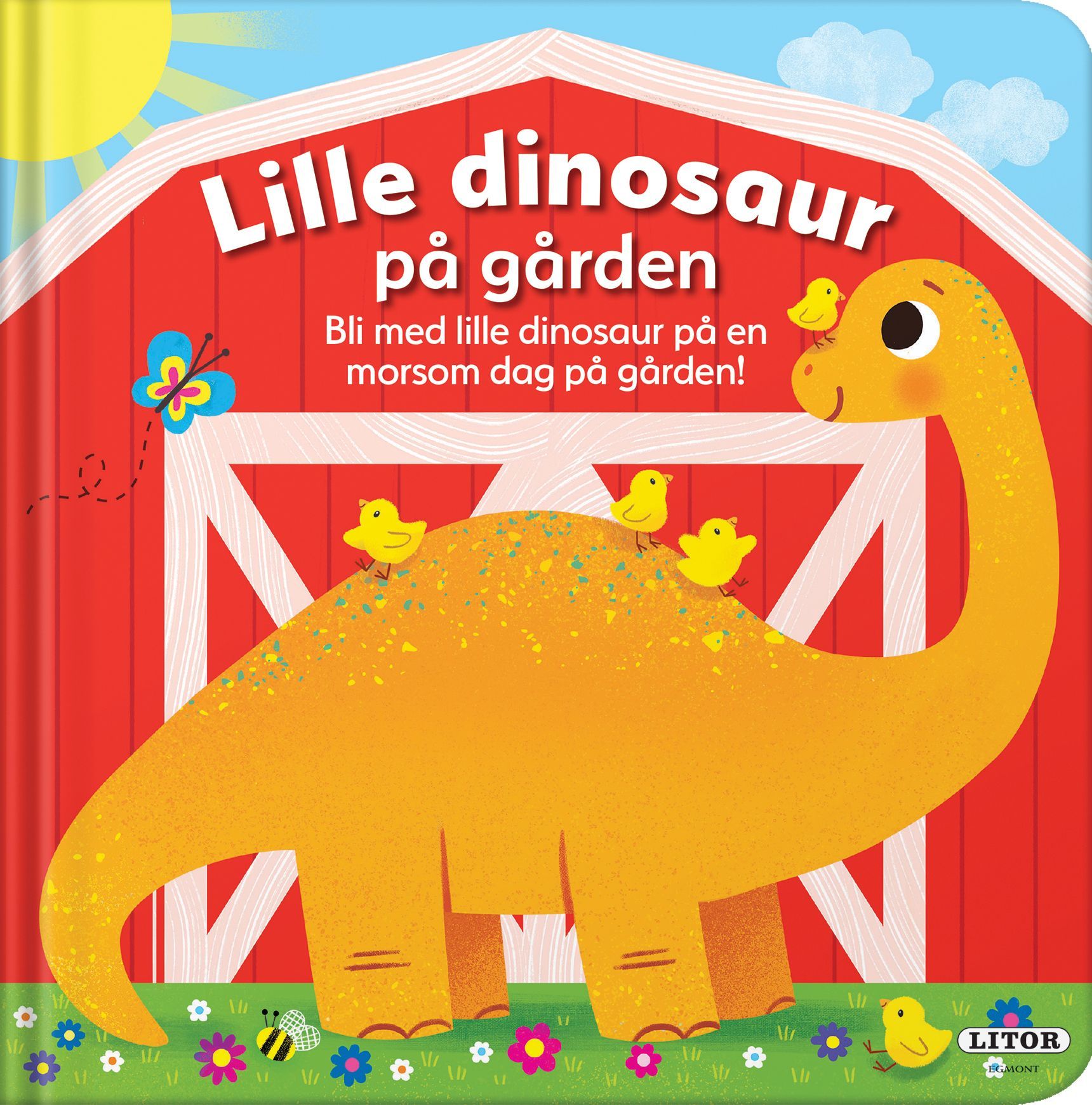 Baby dinosaur on the farm