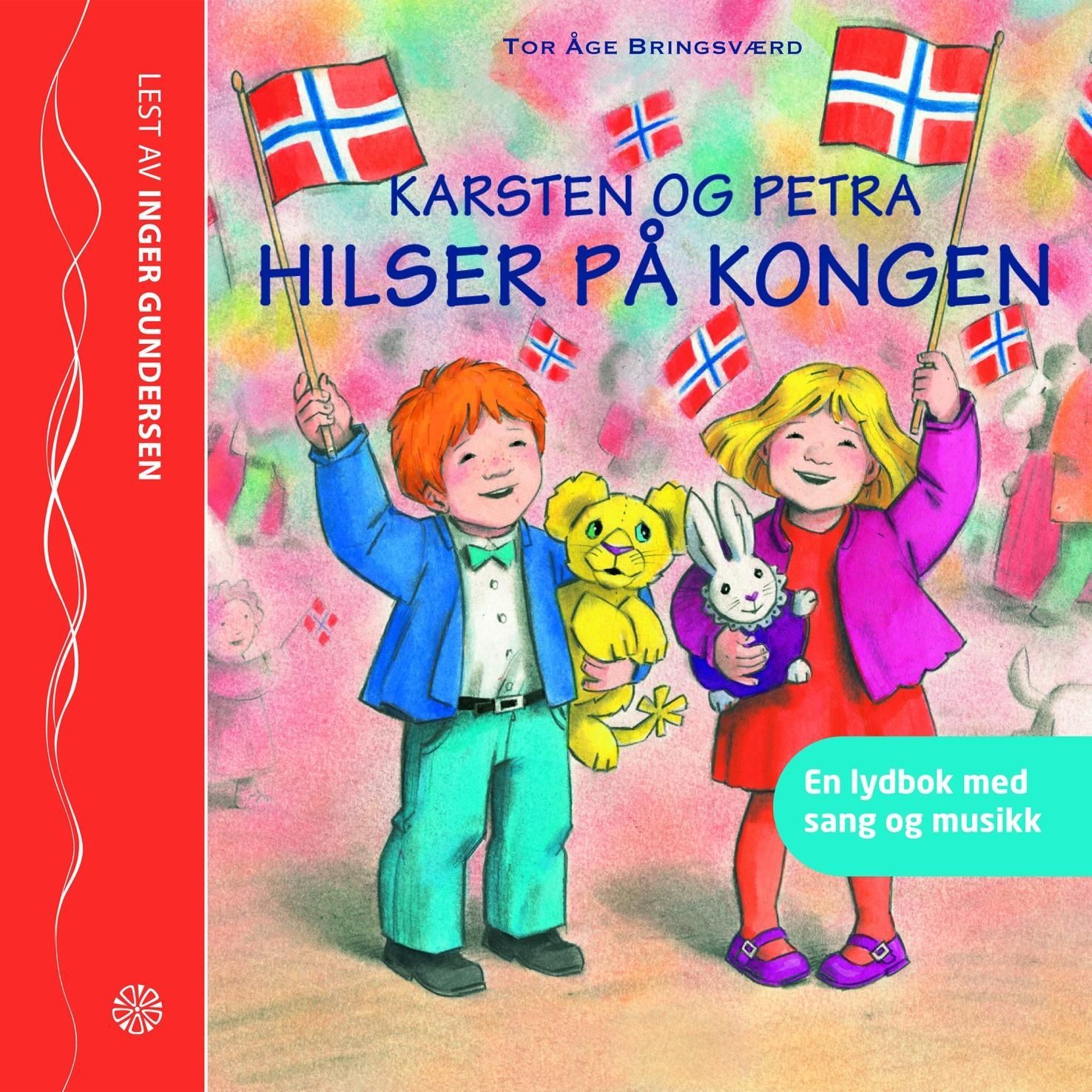 Karsten og Petra hilser på kongen