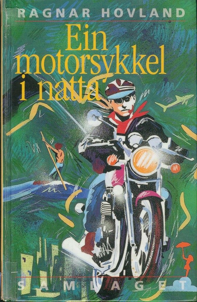 Ein motorsykkel i natta
