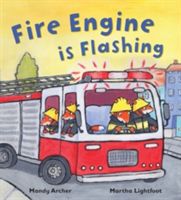Fire engine is flashing
