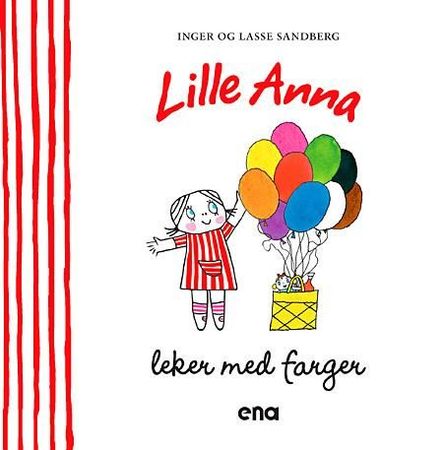 Lilla Anna leker med färger